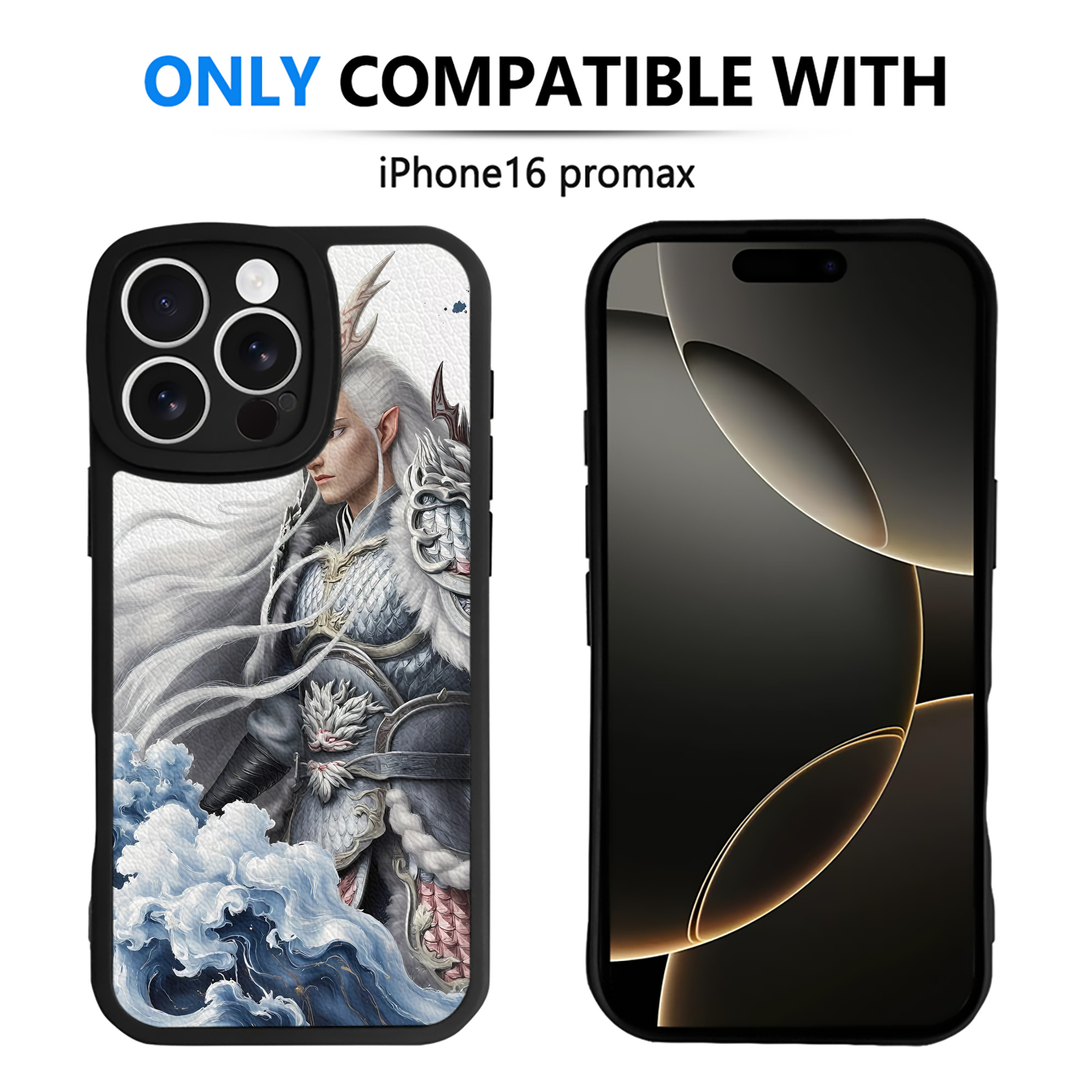 （画像用） Ne Zha 2 ナタ 魔童の大暴れ 【iPhone 16シリーズ対応】シリコンスマホケース（レザー調） 材質：シリコン